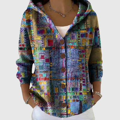 Hoodie-Strickcardigan