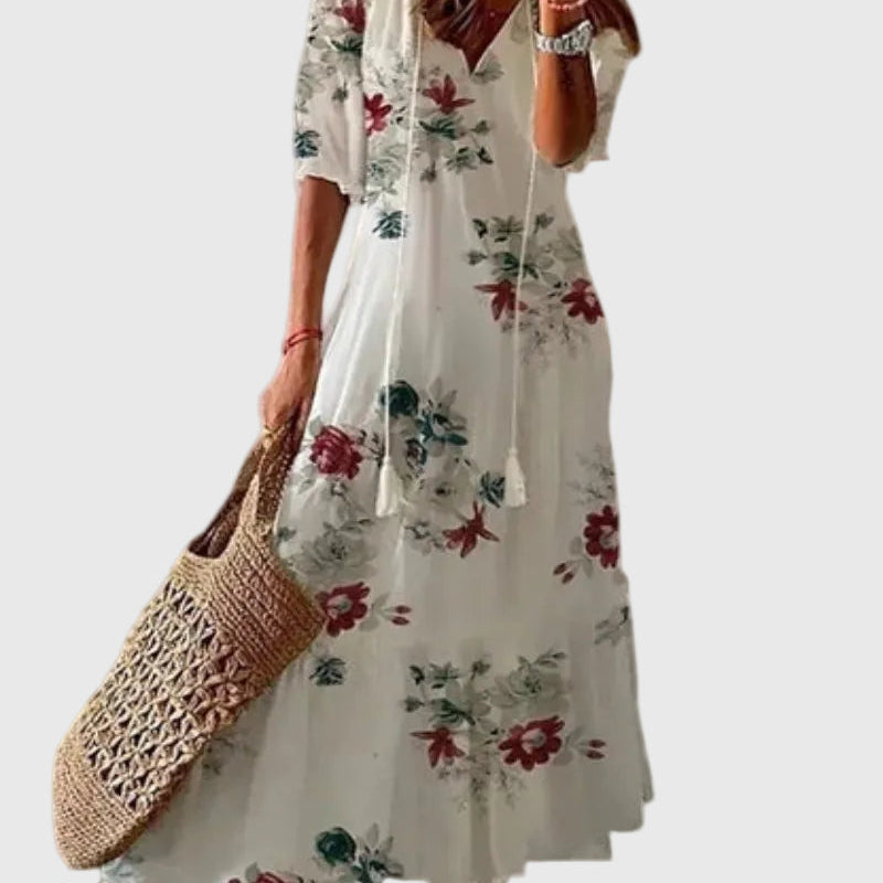 Amalia | Vintage Boho Maxikleid für den Sommer
