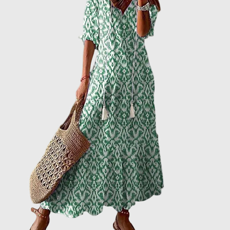Amalia | Vintage Boho Maxikleid für den Sommer