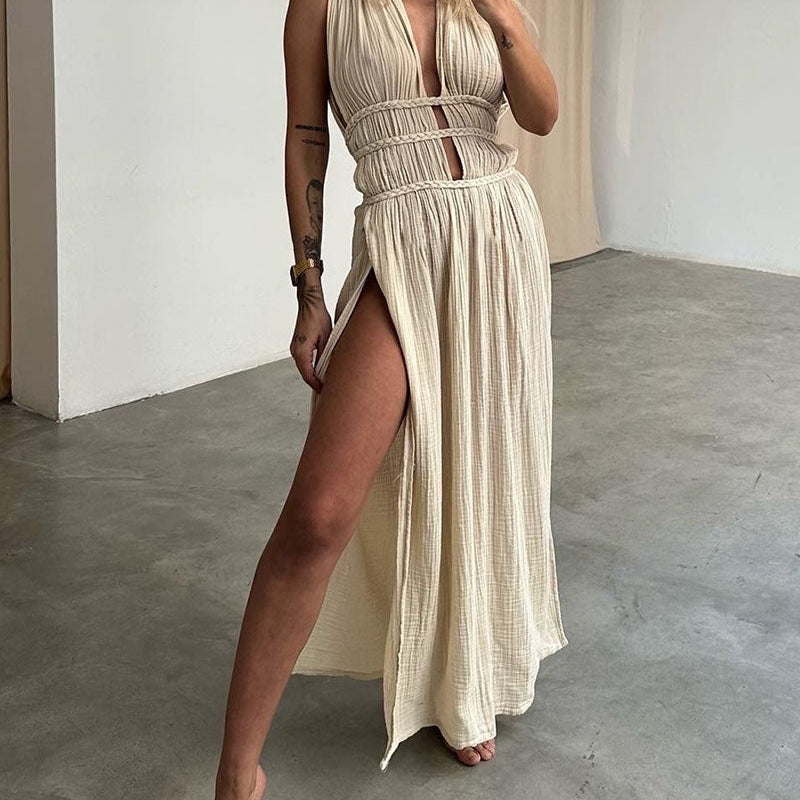 Zolla - Texturiertes Kleid mit Schlitz