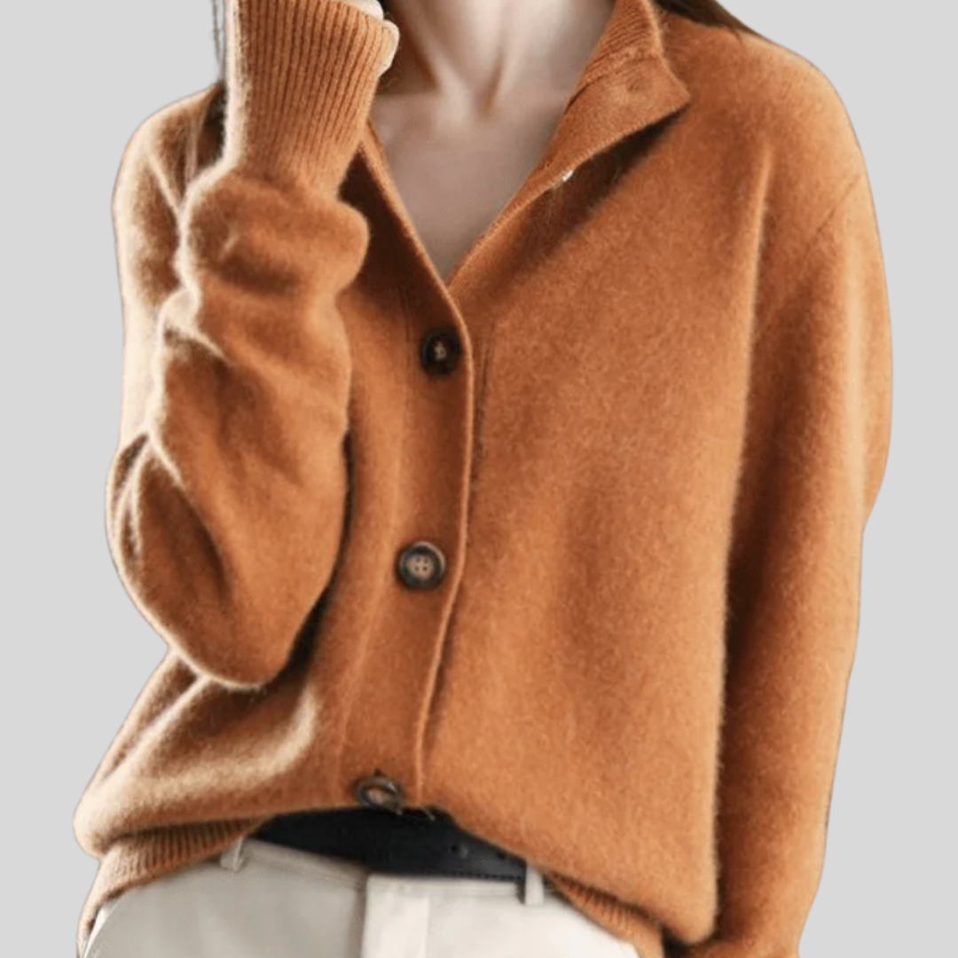 Claire | Kaschmir Cardigan im Retro-Stil