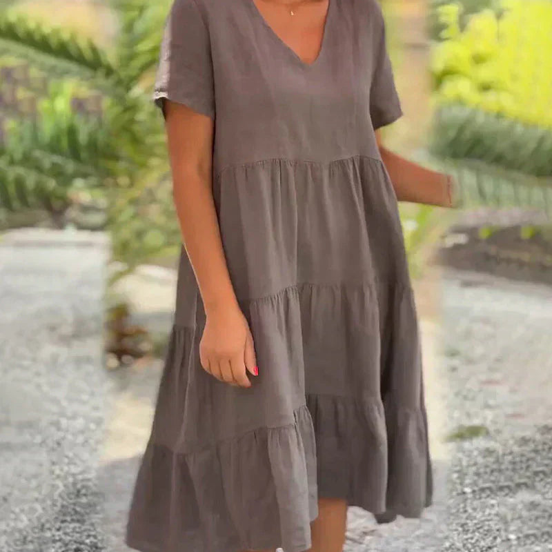 Bexley - Lässiges Sommerkleid mit V-Ausschnitt