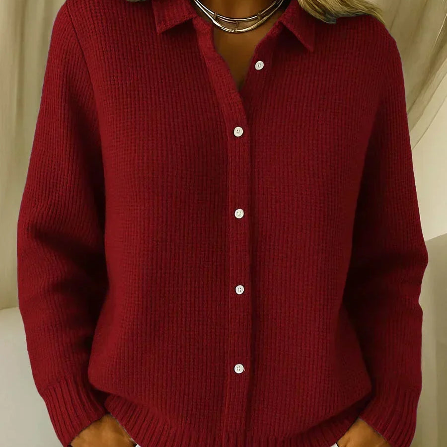 Katrina | Strukturierte Strickjacke mit Knöpfen