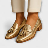 Céleste™ | Goldene Mokassins