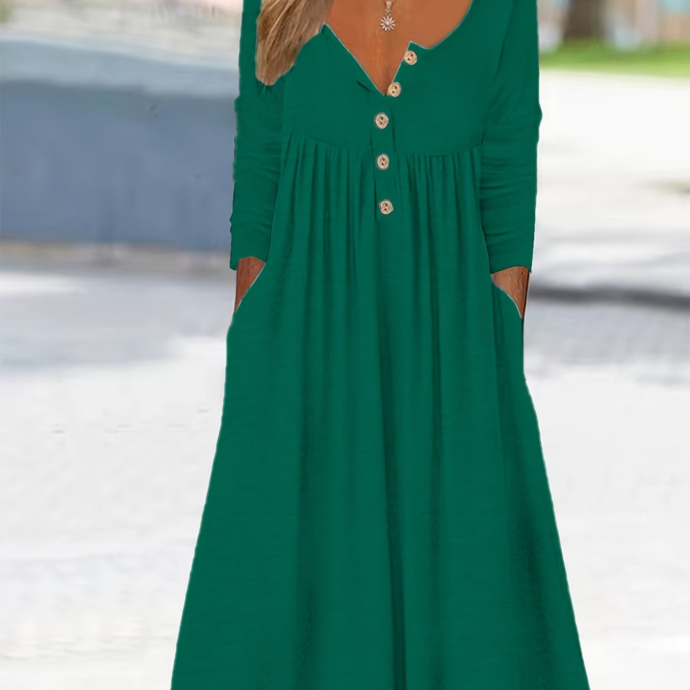 ZARA | MIDI-KLEID MIT KNÖPFEN VORN