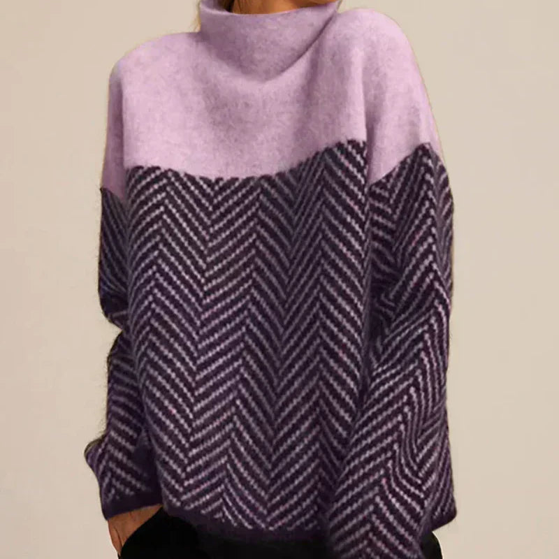 Norah | Pullover aus Baumwolle mit Stehkragen