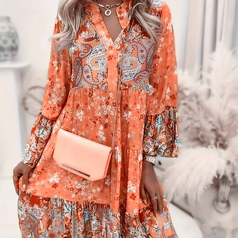 Eira - Bedrucktes Boho-Kleid