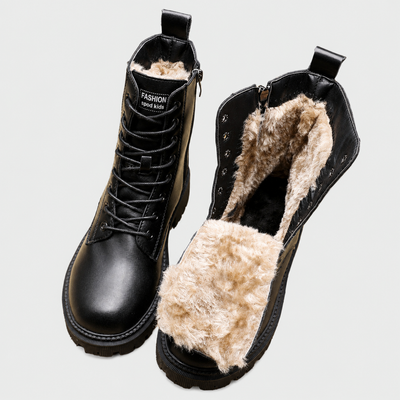 Winter-Lederstiefeletten