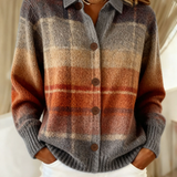 Edith | Ombré-Karostrickjacke für den Herbst