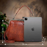 Lily™ | Vintage Veganes Lederhandtasche