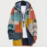 Anna – Jacke mit geometrischen Farbflächen