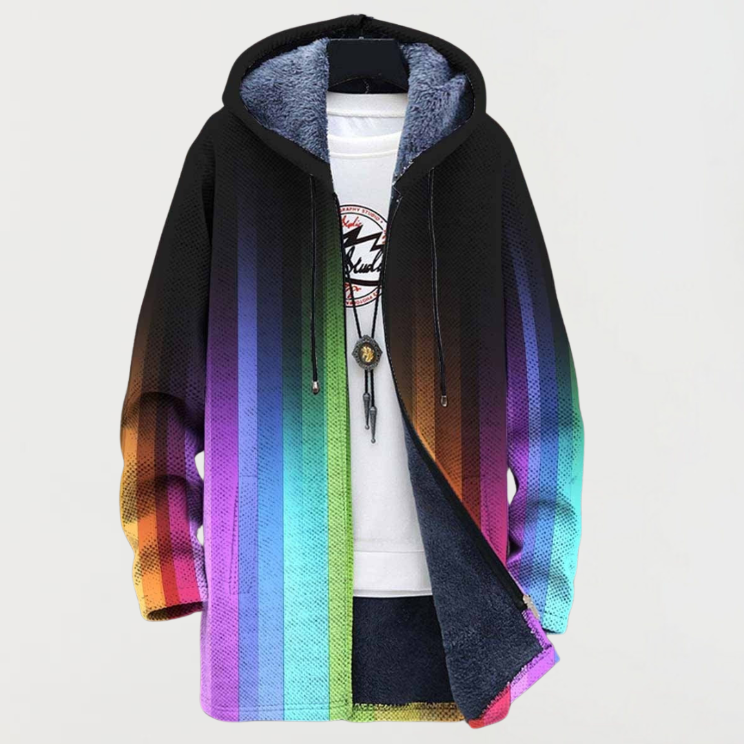 Leni – Jacke mit Regenbogen-Farbverlauf
