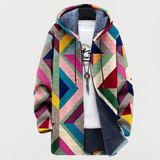 Theresa – Jacke mit künstlerischem Geometriemuster