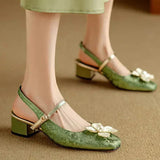 Mathilde | Elegante Damenschuhe mit floralem Detail