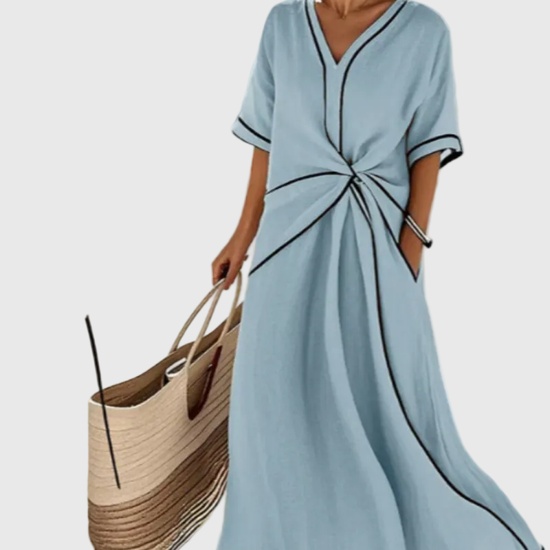 Helena | Maxikleid mit Drapierung