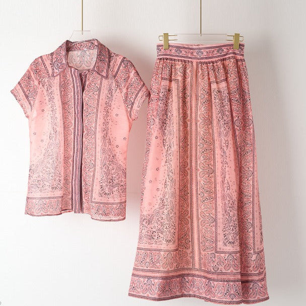 Adele - Bohemian Print Zweiteiliges Ensemble