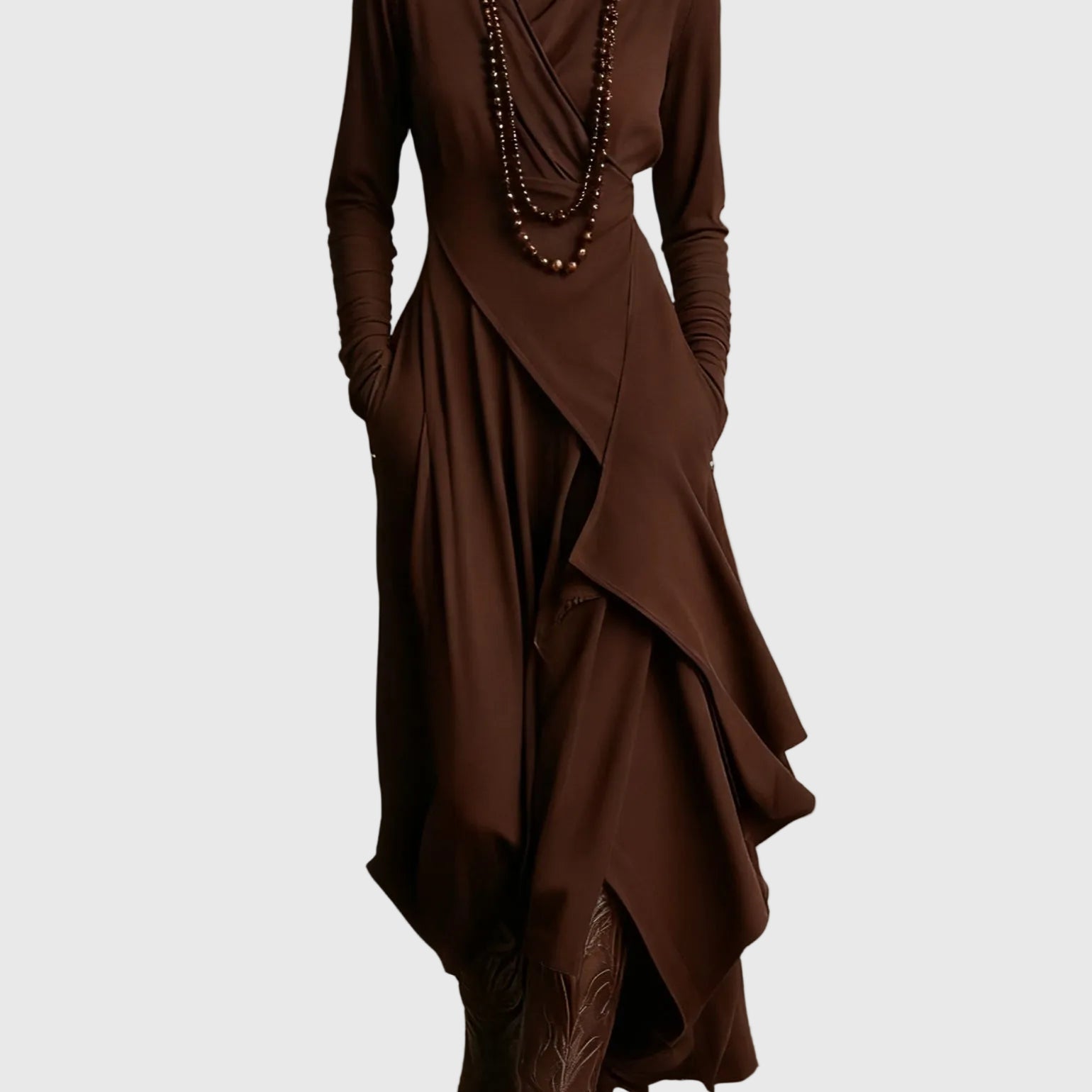 Violett | Maxikleid Plissiert