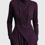 Violett | Maxikleid Plissiert