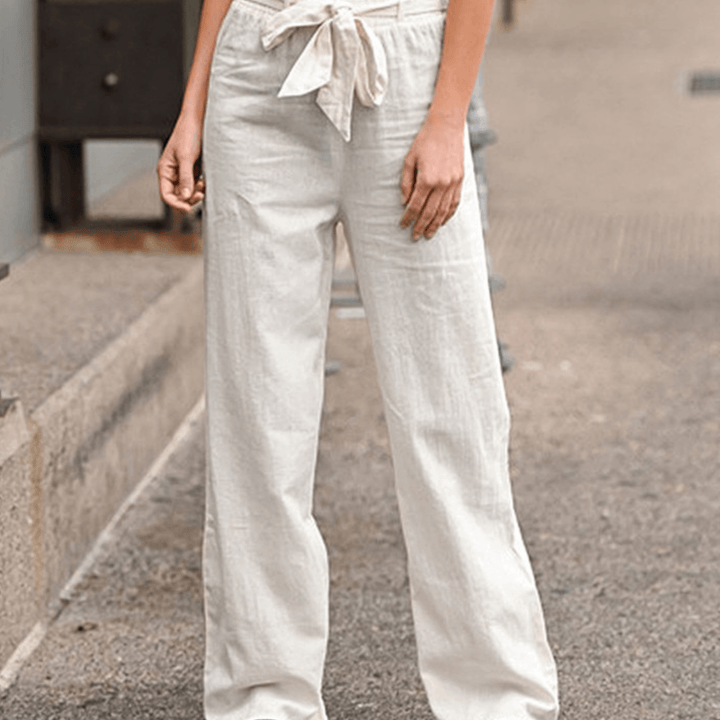 Joleen - Damen Freizeitpants mit Kordelzug und elastischem Bund