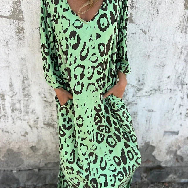 Jessa - Maxikleid Leopard