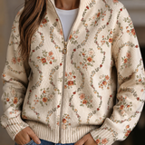 Hannelore™ | Cardigan mit zarten Blütenranken