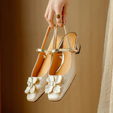 Mathilde | Elegante Damenschuhe mit floralem Detail