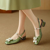 Mathilde | Elegante Damenschuhe mit floralem Detail
