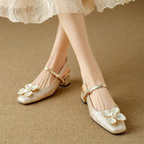 Mathilde | Elegante Damenschuhe mit floralem Detail