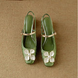 Mathilde | Elegante Damenschuhe mit floralem Detail