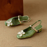 Mathilde | Elegante Damenschuhe mit floralem Detail