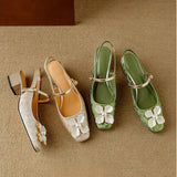 Mathilde | Elegante Damenschuhe mit floralem Detail