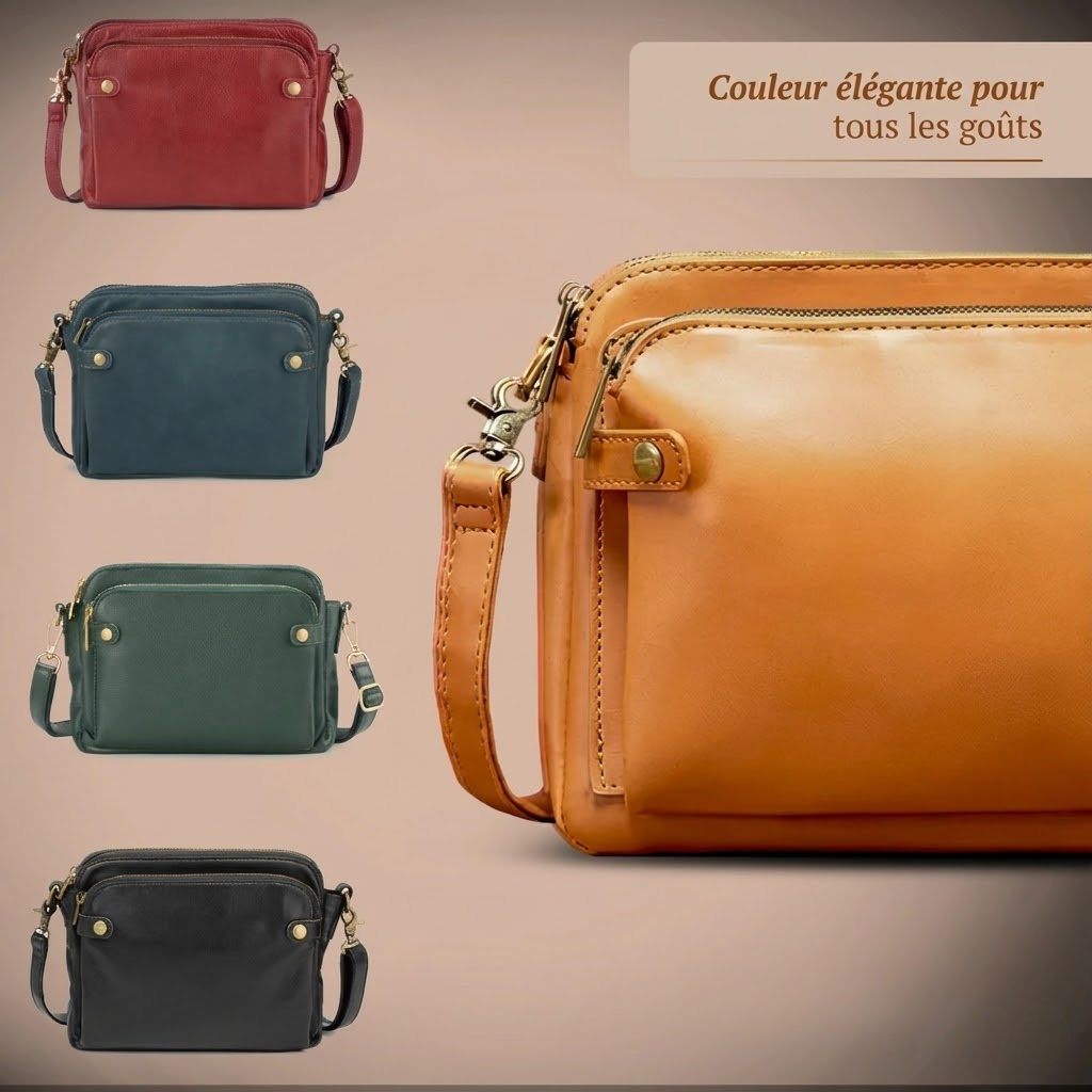 Kimberly™ | Klassische Veganes Ledertasche