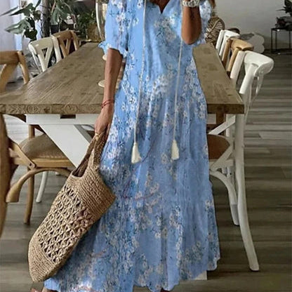 Michaela - Boho Kleid mit Bauchbedeckung