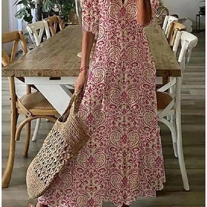Michaela - Boho Kleid mit Bauchbedeckung